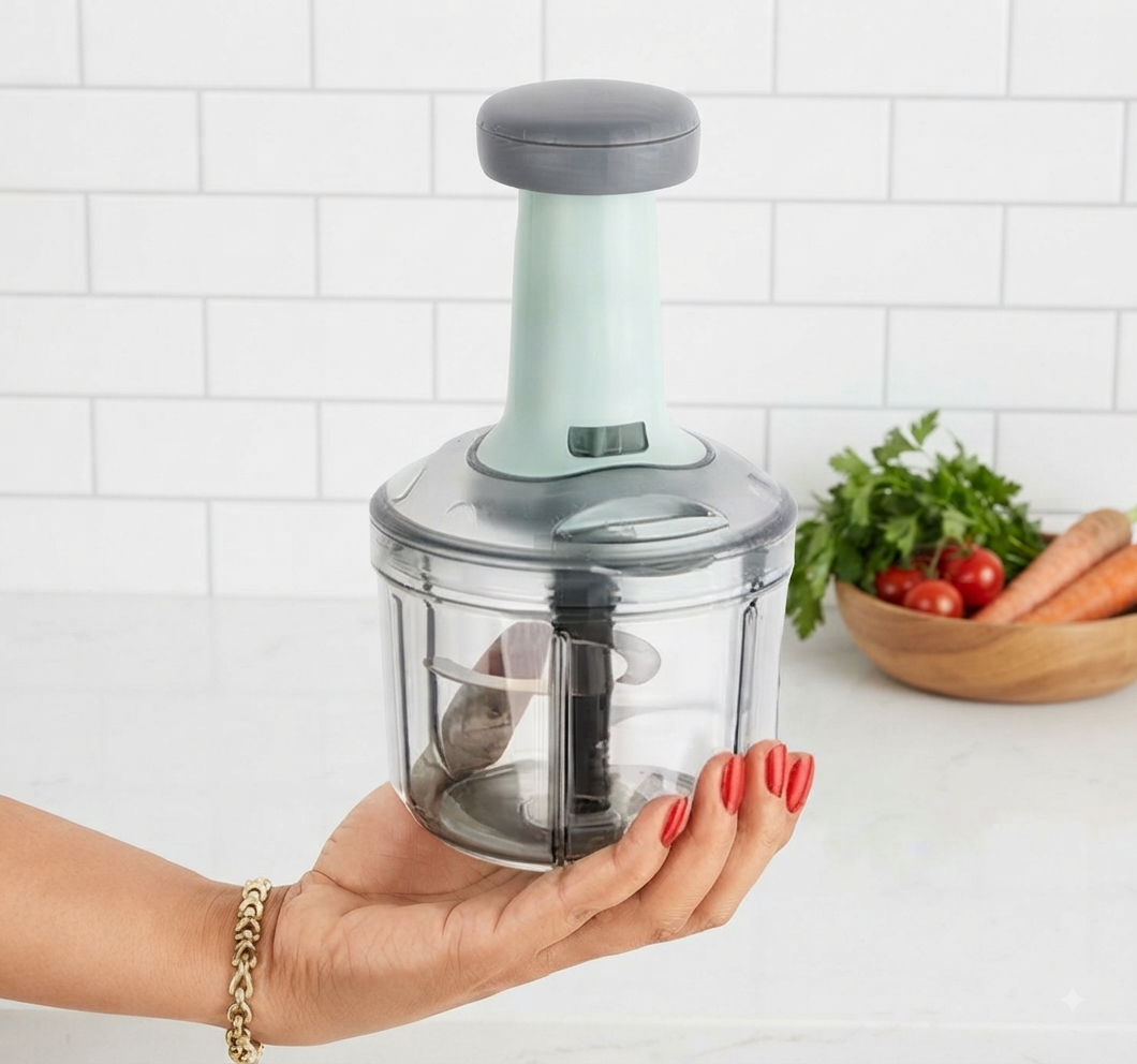 800ML Manually Handy Chopper & Mixer for Vegetables & Salad