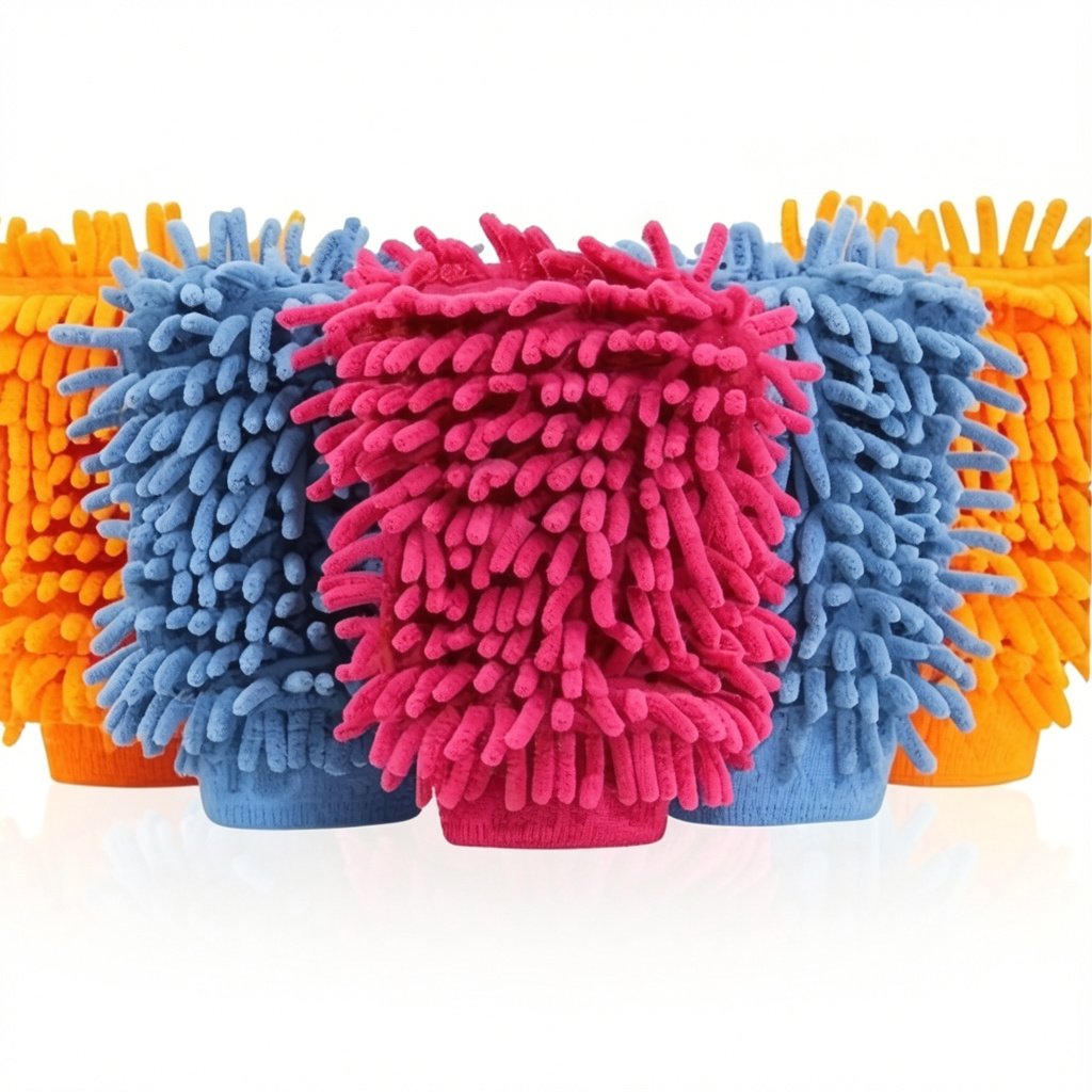 2 PCS Microfiber Wash Mitt Hand Gloves