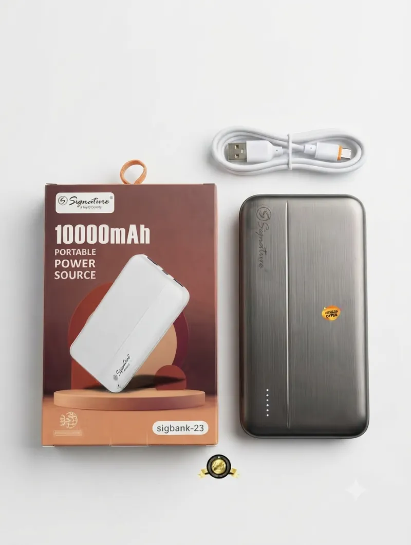 ClipNgo 10000 mAh Sleek Power Bank (Black)