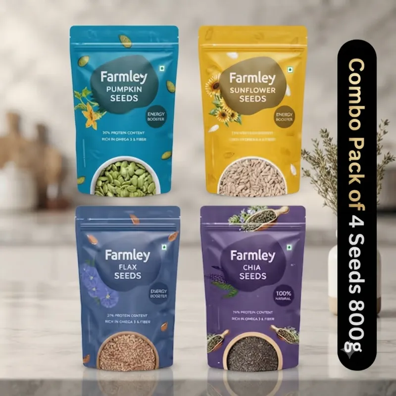 Farmley Premium Seeds Combo Pack (800g)