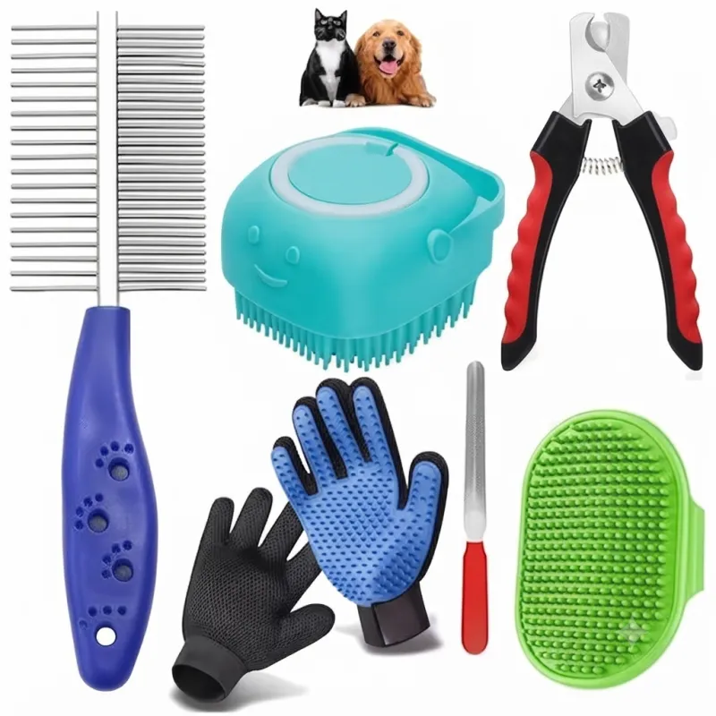 6-in-1 Pet Grooming Kit for Dogs & Cats