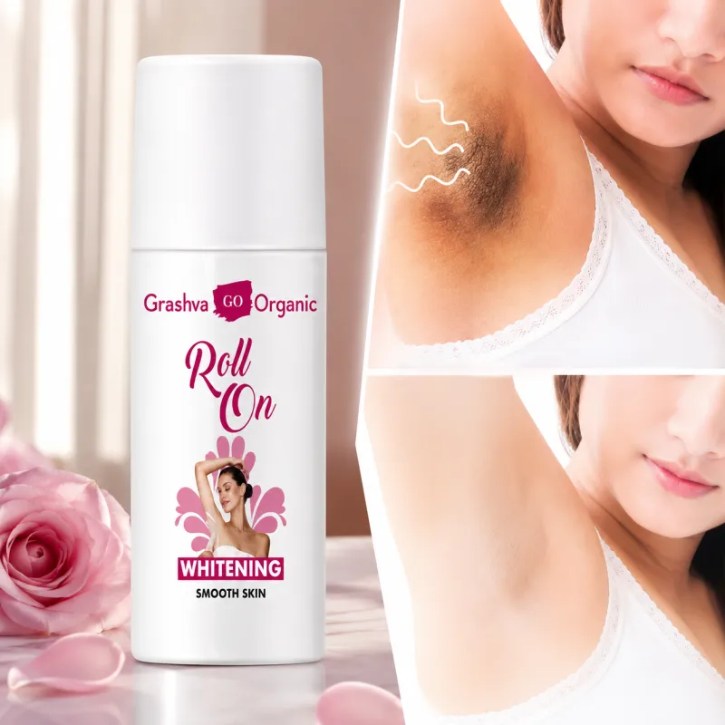 Grashva GO Organic Roll On Deodorant 50ml - Whitening & Brightening